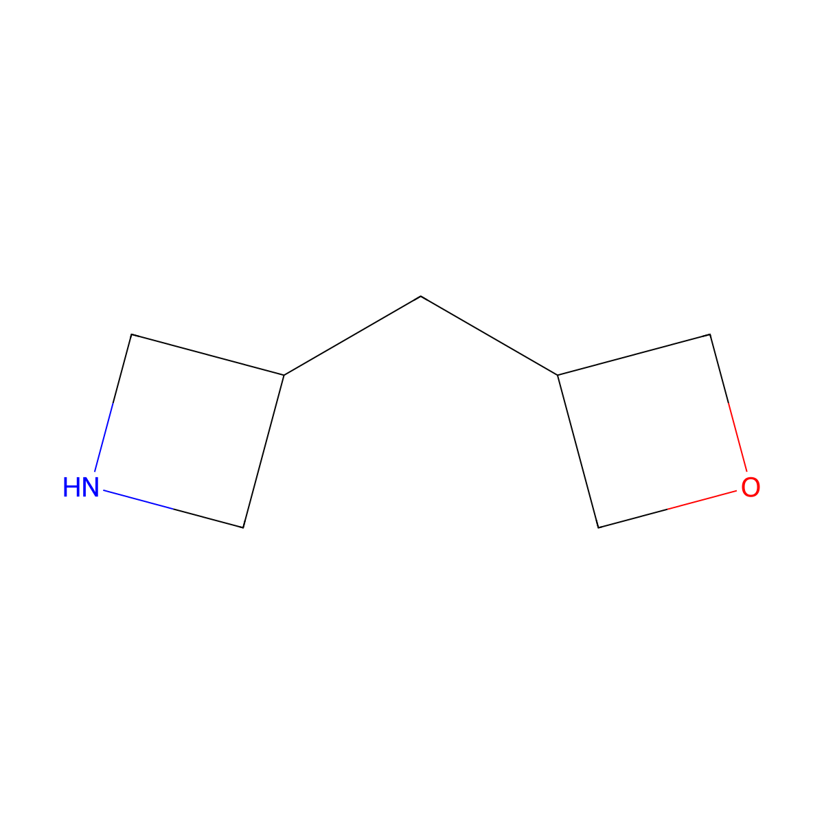 3-(Oxetan-3-ylmethyl)azetidine molecular structure, CAS 2090728-52-0