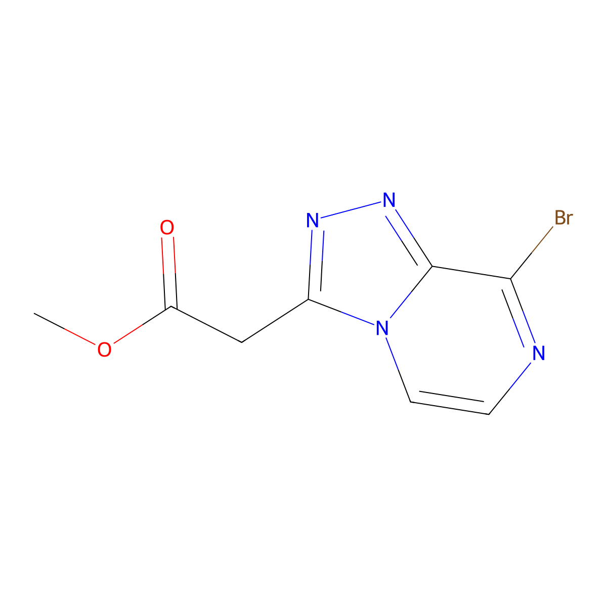 Methyl 2-{8-bromo-[1,2,4]triazolo[4,3-a]pyrazin-3-yl}acetate molecular structure, CAS 2090728-87-1