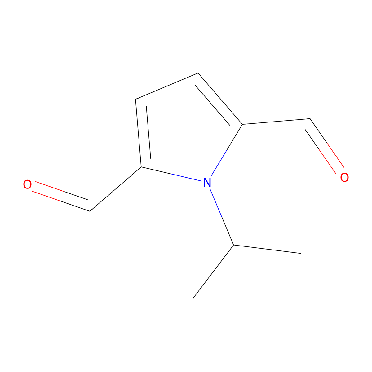 1-(Propan-2-yl)-1H-pyrrole-2,5-dicarbaldehyde molecular structure, CAS 2090728-88-2
