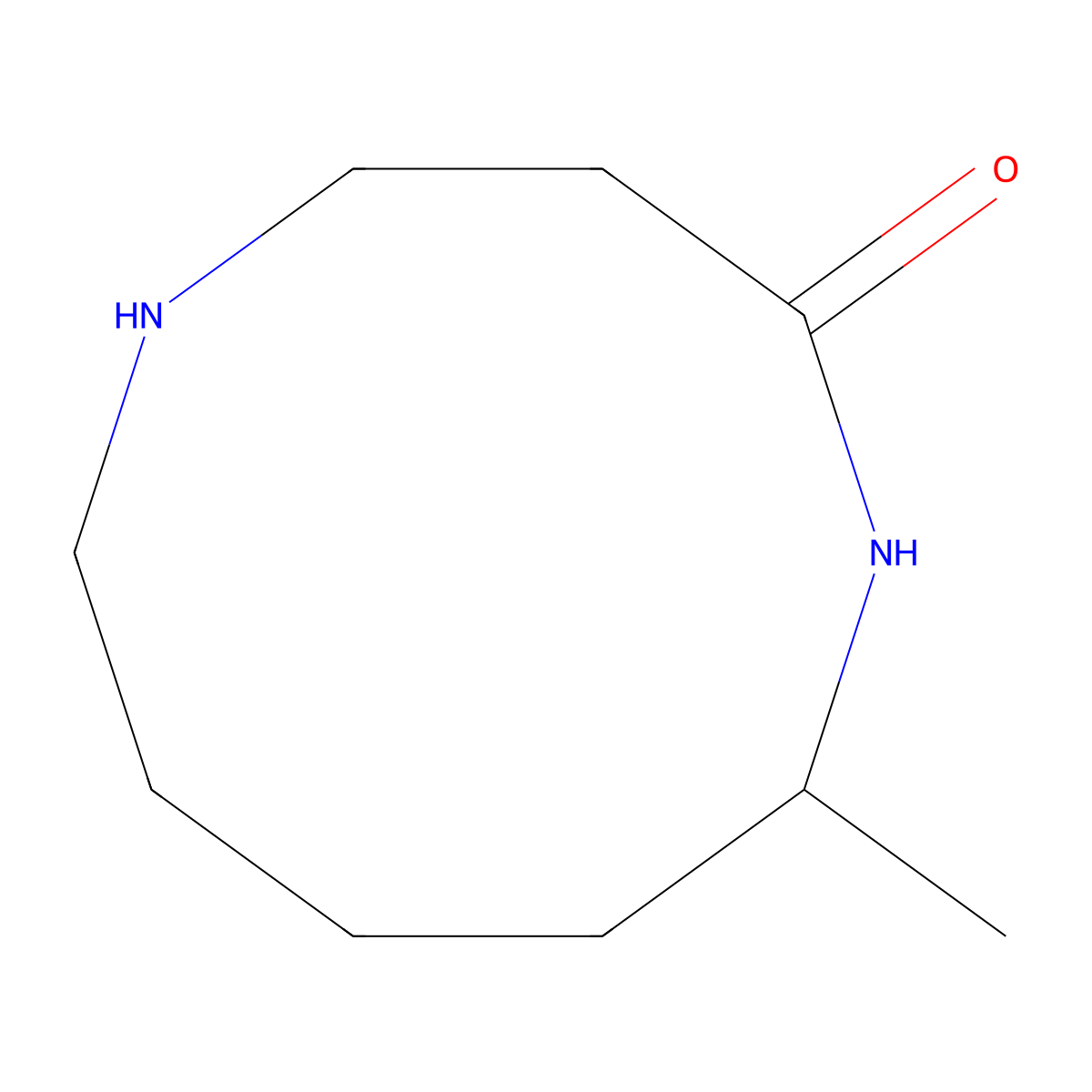 10-Methyl-1,5-diazecan-2-one molecular structure, CAS 2090729-38-5