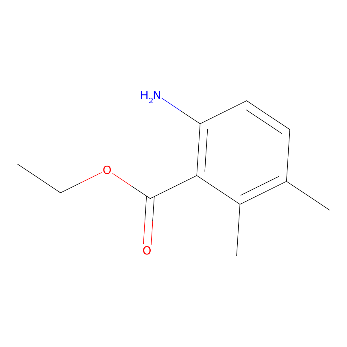 Ethyl 6-amino-2,3-dimethylbenzoate molecular structure, CAS 2090769-46-1