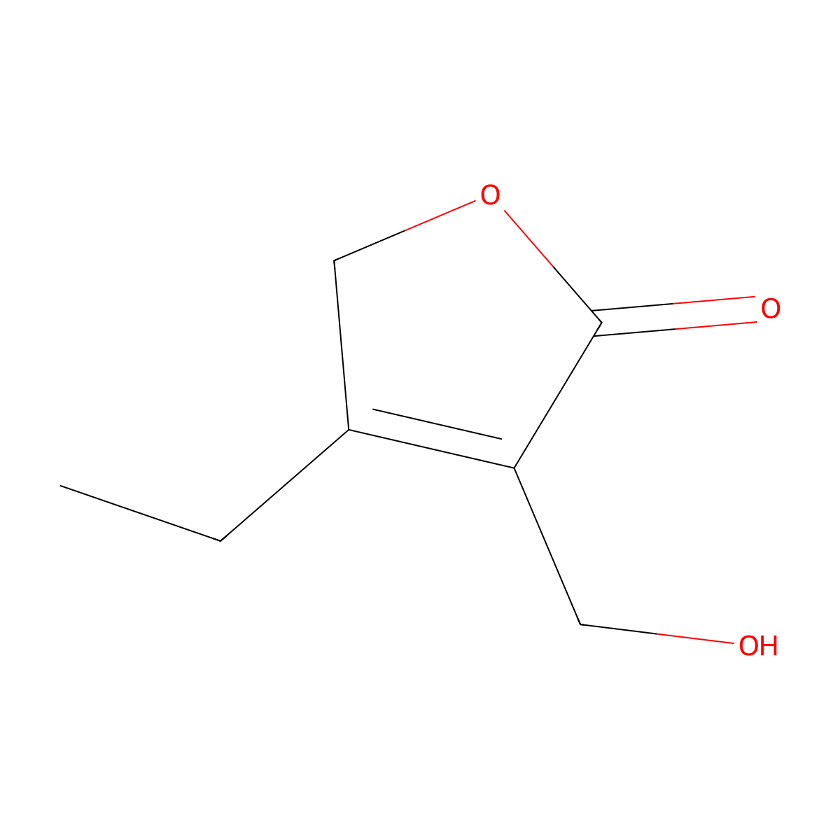 4-Ethyl-3-(hydroxymethyl)furan-2(5H)-one molecular structure, CAS 2090773-92-3