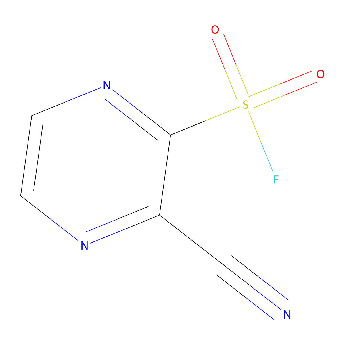 3-Cyanopyrazine-2-sulfonyl fluoride molecular structure, CAS 2090803-02-2
