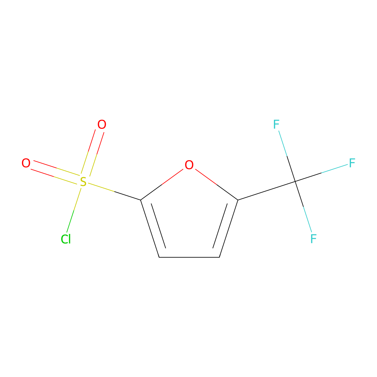5-(Trifluoromethyl)furan-2-sulfonyl chloride molecular structure, CAS 2090867-60-8