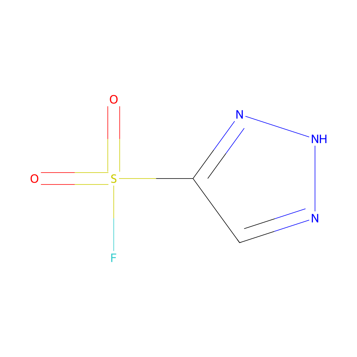 2H-1,2,3-triazole-4-sulfonyl fluoride molecular structure, CAS 2090933-00-7