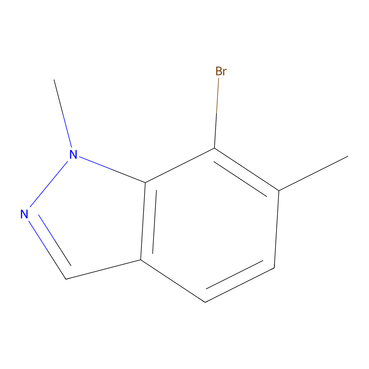 7-Bromo-1,6-dimethyl-indazole molecular structure, CAS 2090933-06-3