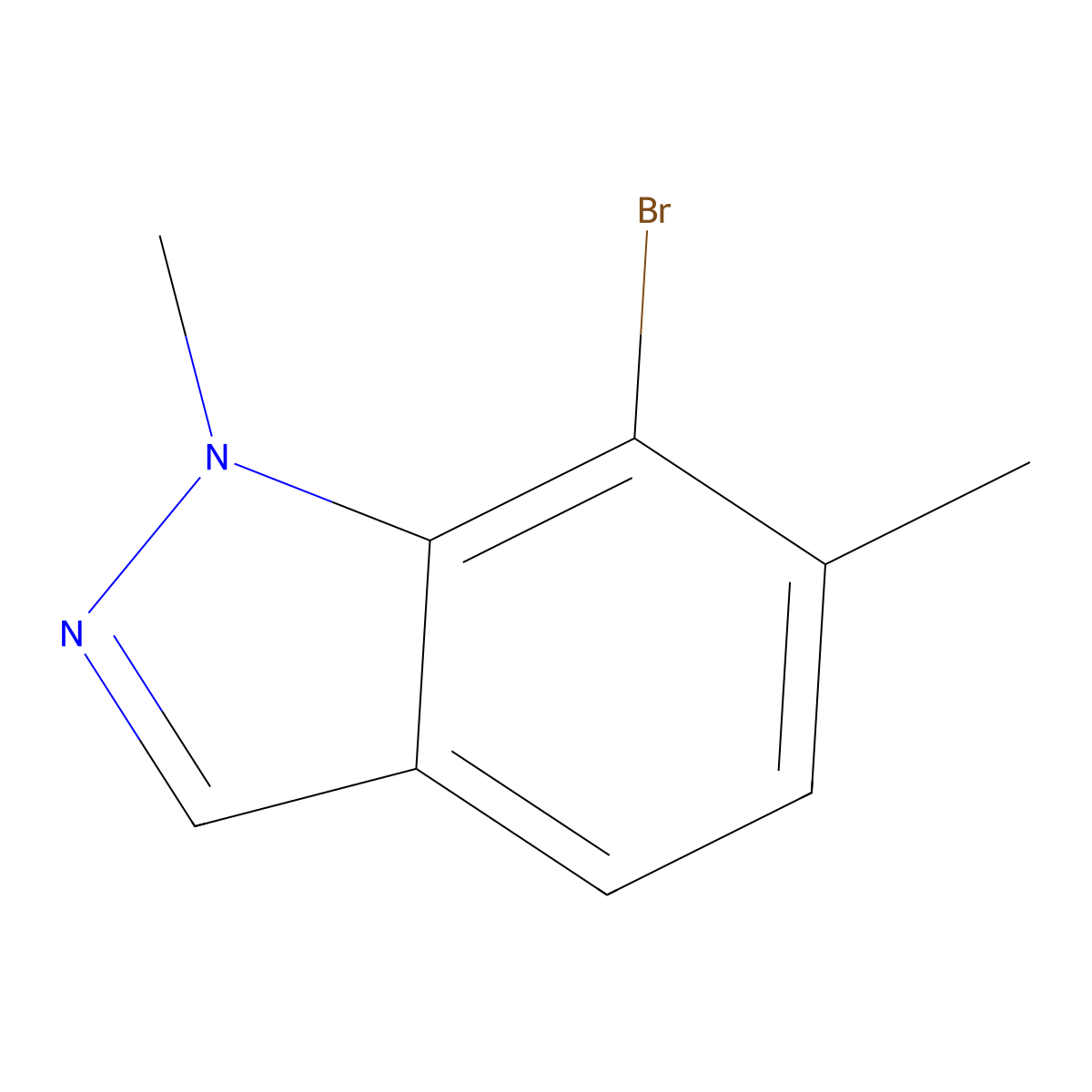 7-Bromo-1,6-dimethyl-indazole molecular structure, CAS 2090933-06-3