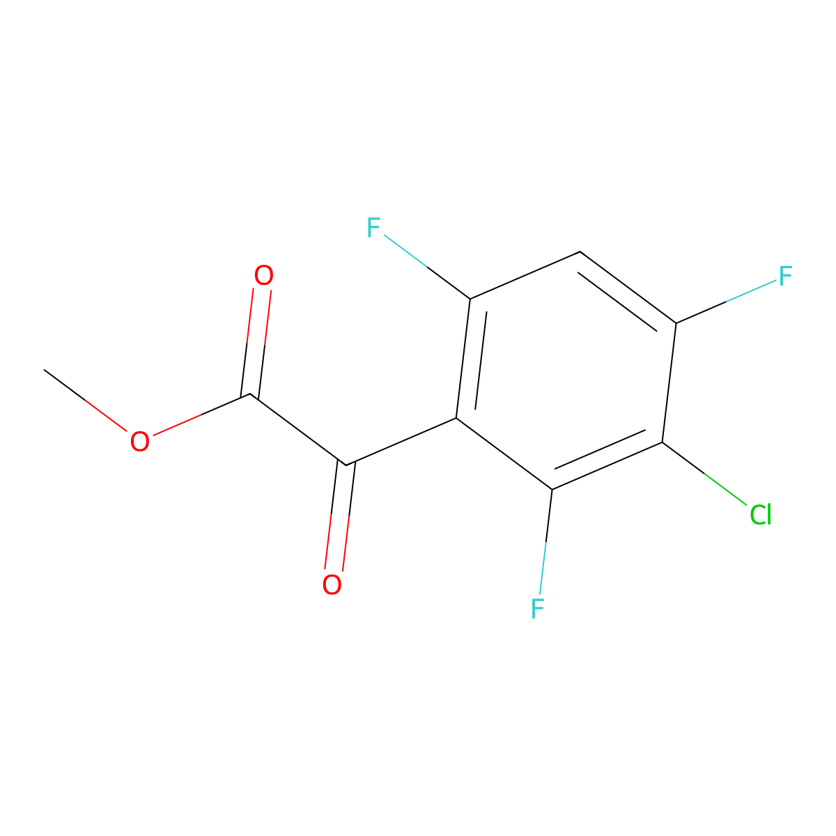 Methyl 3-chloro-2,4,6-trifluoro-alpha-oxobenZeneacetate molecular structure, CAS 2090944-67-3