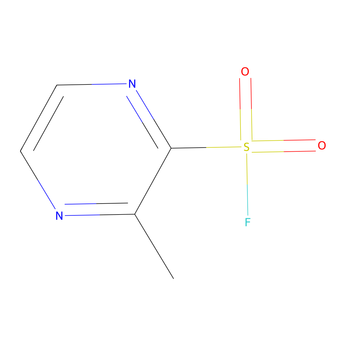 3-Methylpyrazine-2-sulfonyl fluoride molecular structure, CAS 2090965-63-0