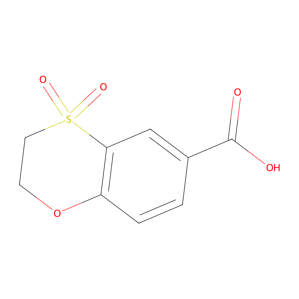 4,4-Dioxo-2,3-dihydro-1,4lambda6-benzoxathiine-6-carboxylic acid molecular structure, CAS 2090970-88-8