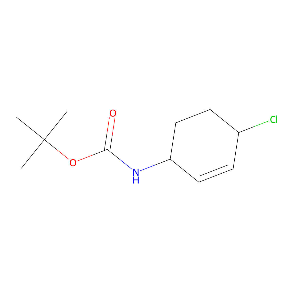 tert-butyl N-(4-chlorocyclohex-2-en-1-yl)carbamate molecular structure, CAS 2090978-44-0