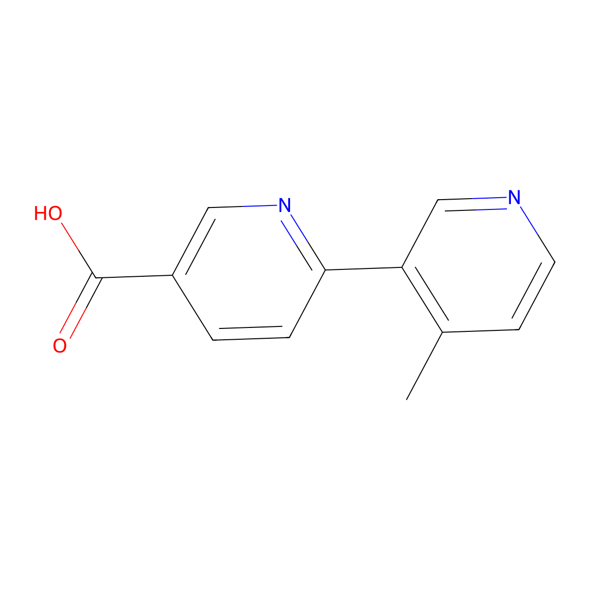 6-(4-Methylpyridin-3-yl)pyridine-3-carboxylic acid molecular structure, CAS 2090978-77-9