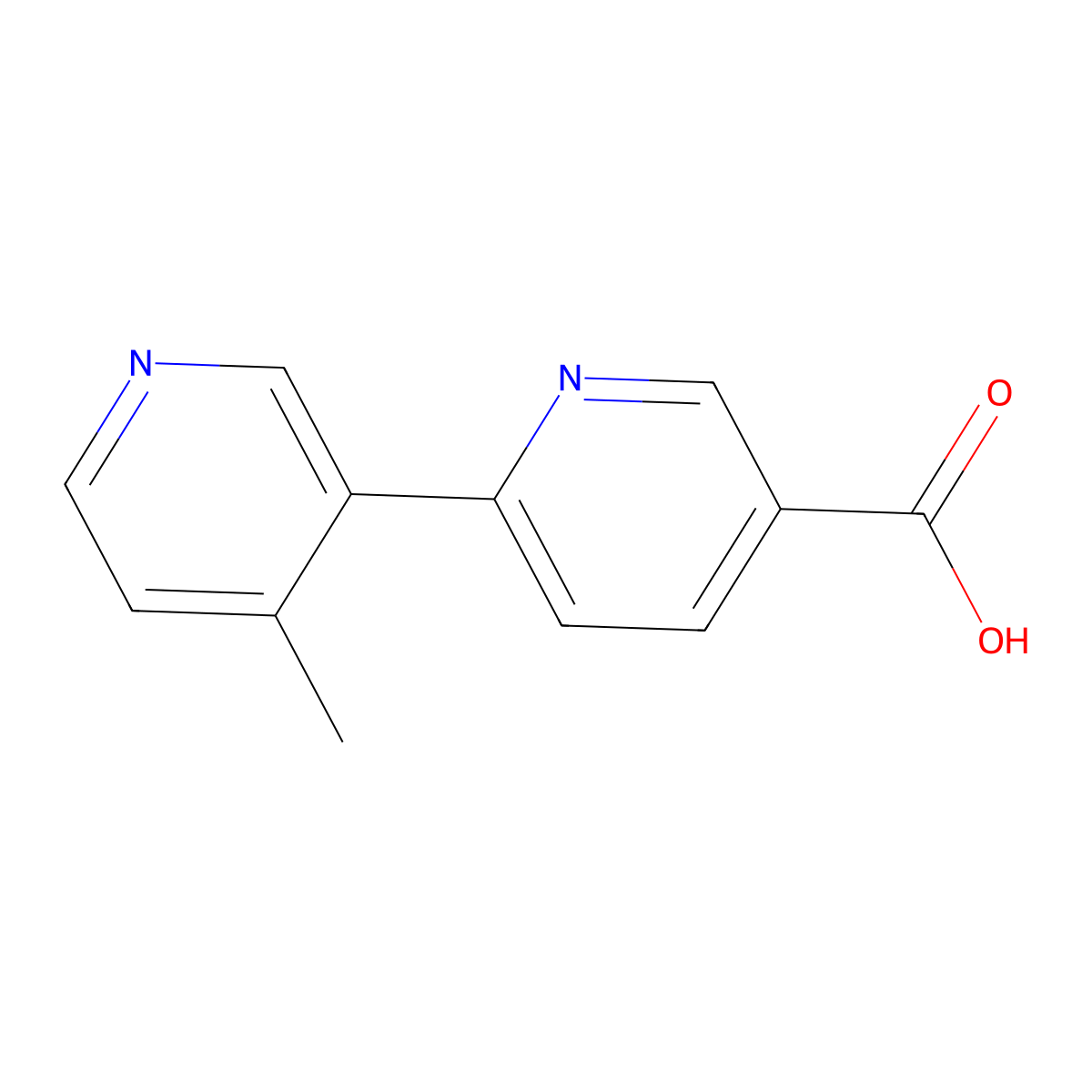 6-(4-Methylpyridin-3-yl)pyridine-3-carboxylic acid molecular structure, CAS 2090978-77-9