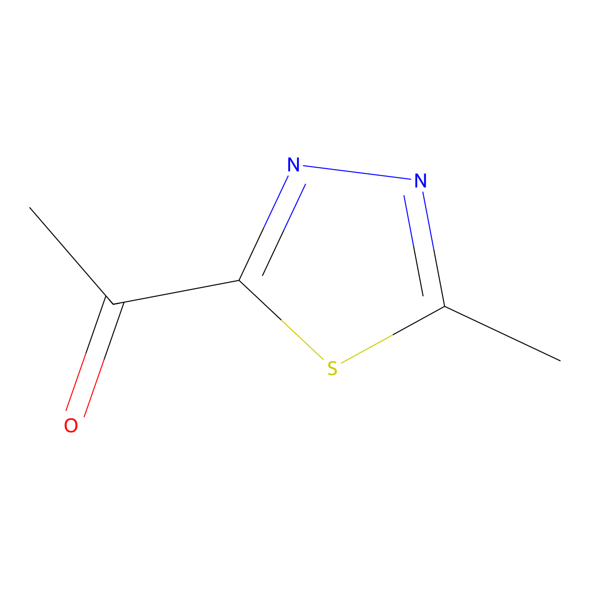 1-(5-Methyl-1,3,4-thiadiazol-2-yl)ethan-1-one molecular structure, CAS 2090986-52-8