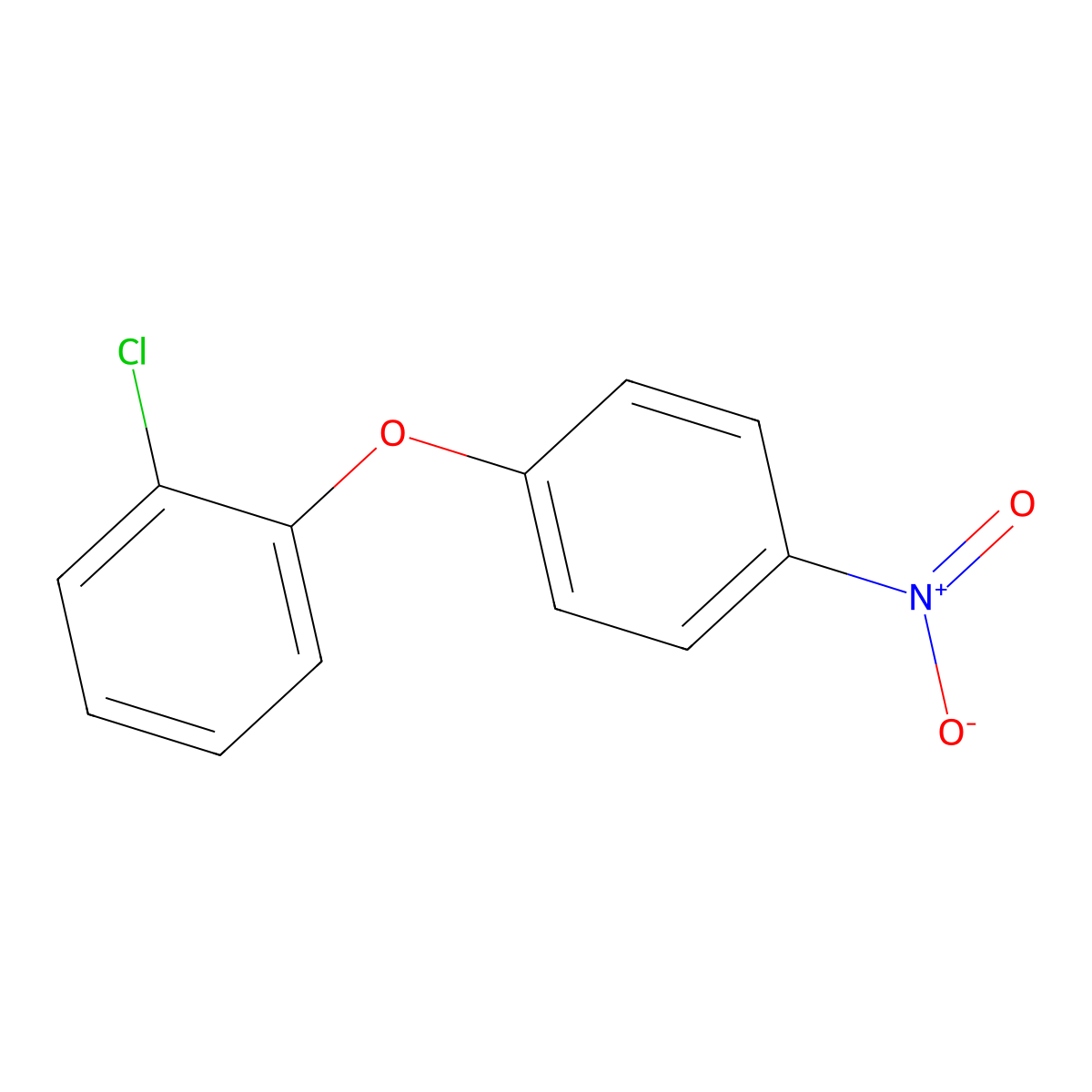 1-Chloro-2-(4-nitrophenoxy)benzene molecular structure, CAS 2091-61-4