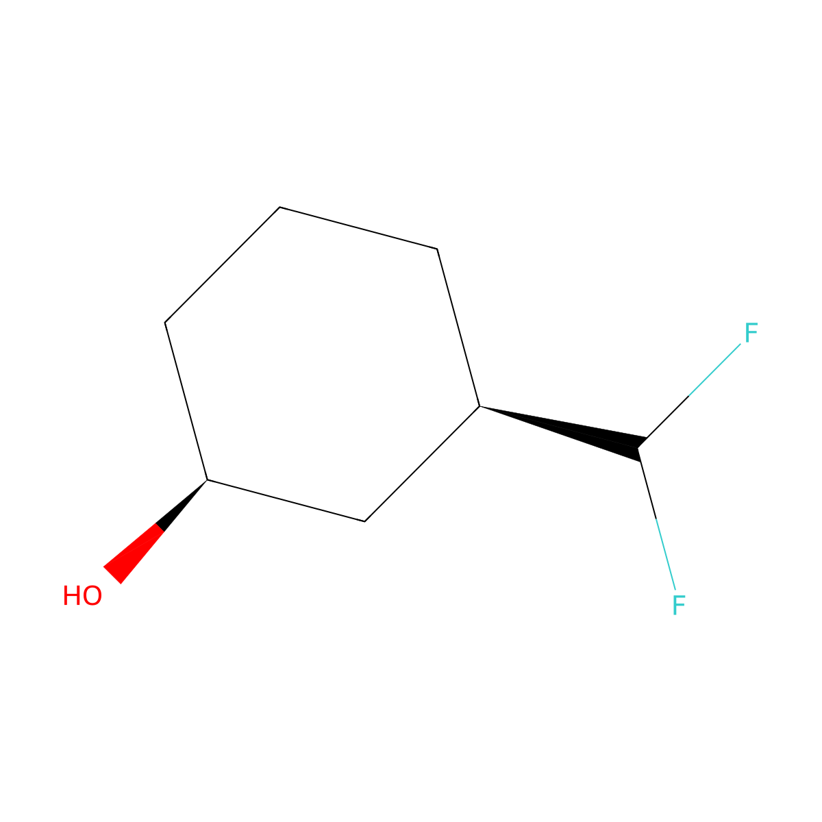 (1s,3r)-3-(Difluoromethyl)cyclohexan-1-ol molecular structure, CAS 2091030-69-0