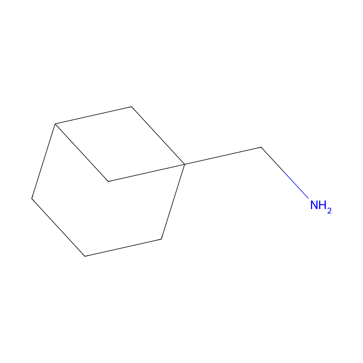 Norpinan-1-ylmethanamine molecular structure, CAS 2091080-49-6