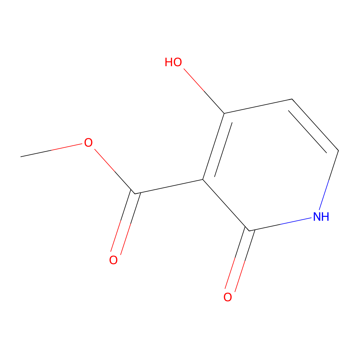 Methyl 4-hydroxy-2-oxo-1H-pyridine-3-carboxylate molecular structure, CAS 2091088-67-2