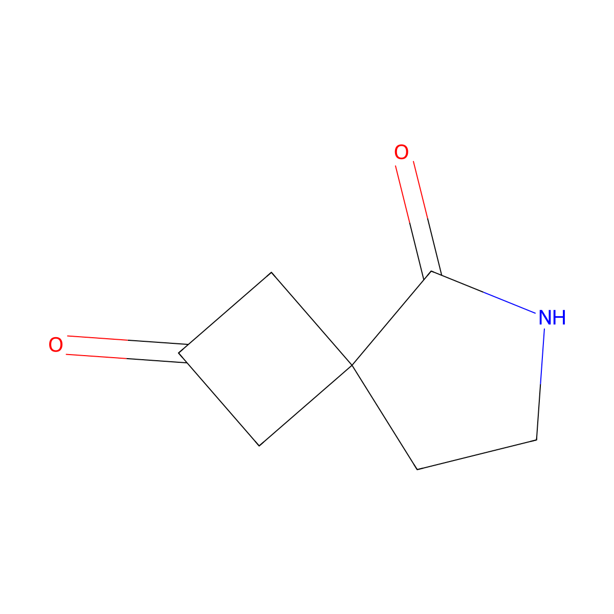6-Azaspiro[3.4]octane-2,5-dione molecular structure, CAS 2091102-07-5