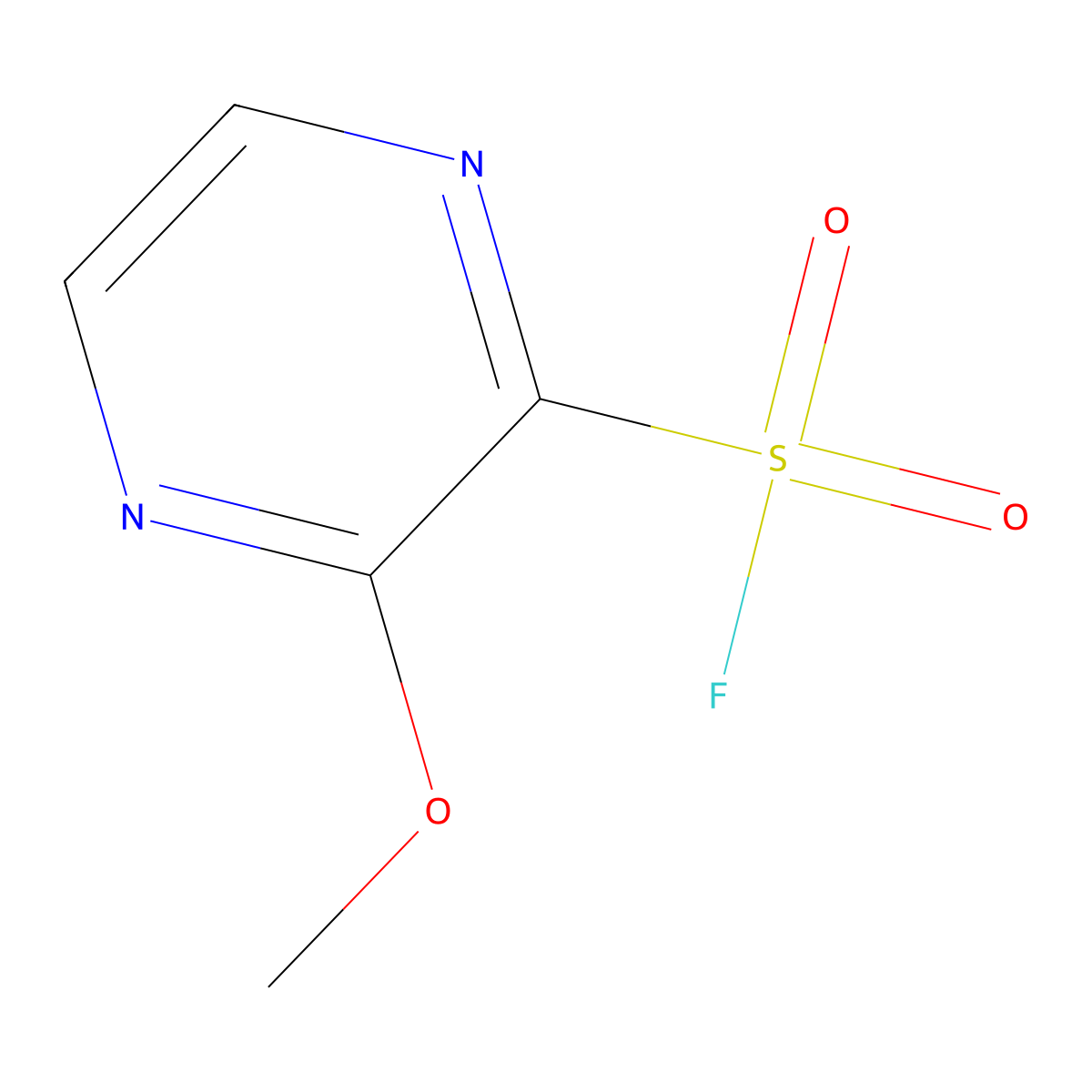3-Methoxypyrazine-2-sulfonyl fluoride molecular structure, CAS 2091137-58-3