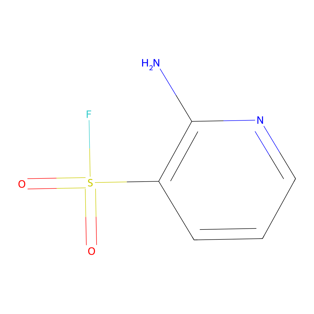 2-Aminopyridine-3-sulfonyl fluoride molecular structure, CAS 2091139-50-1