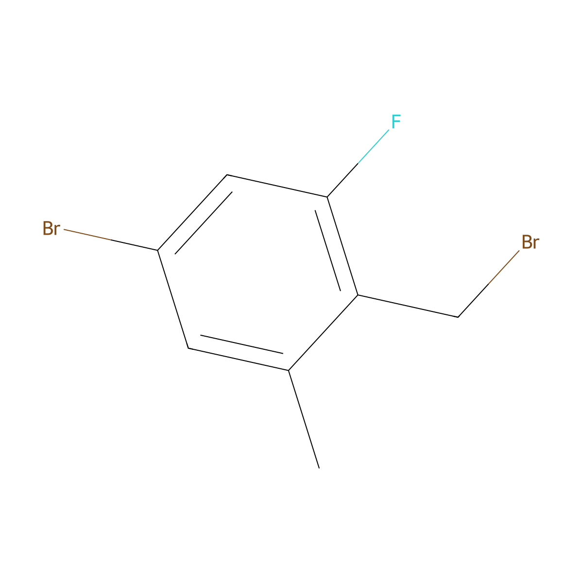 5-Bromo-2-(bromomethyl)-1-fluoro-3-methylbenZene molecular structure, CAS 2091144-14-6