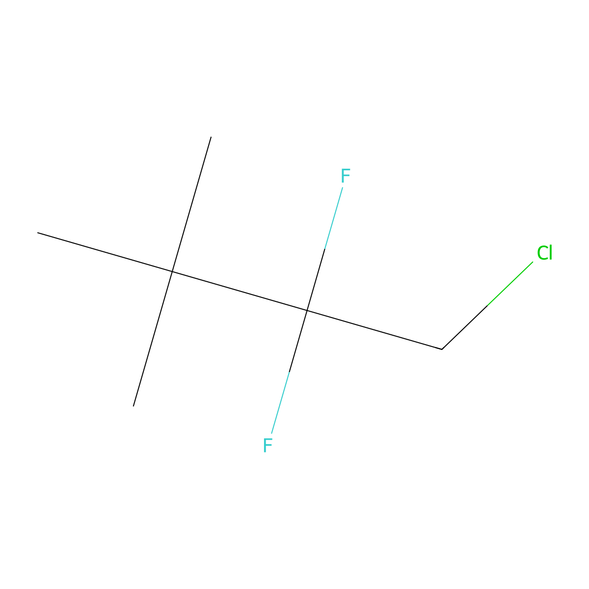 1-Chloro-2,2-difluoro-3,3-dimethyl-butane molecular structure, CAS 2091146-40-4