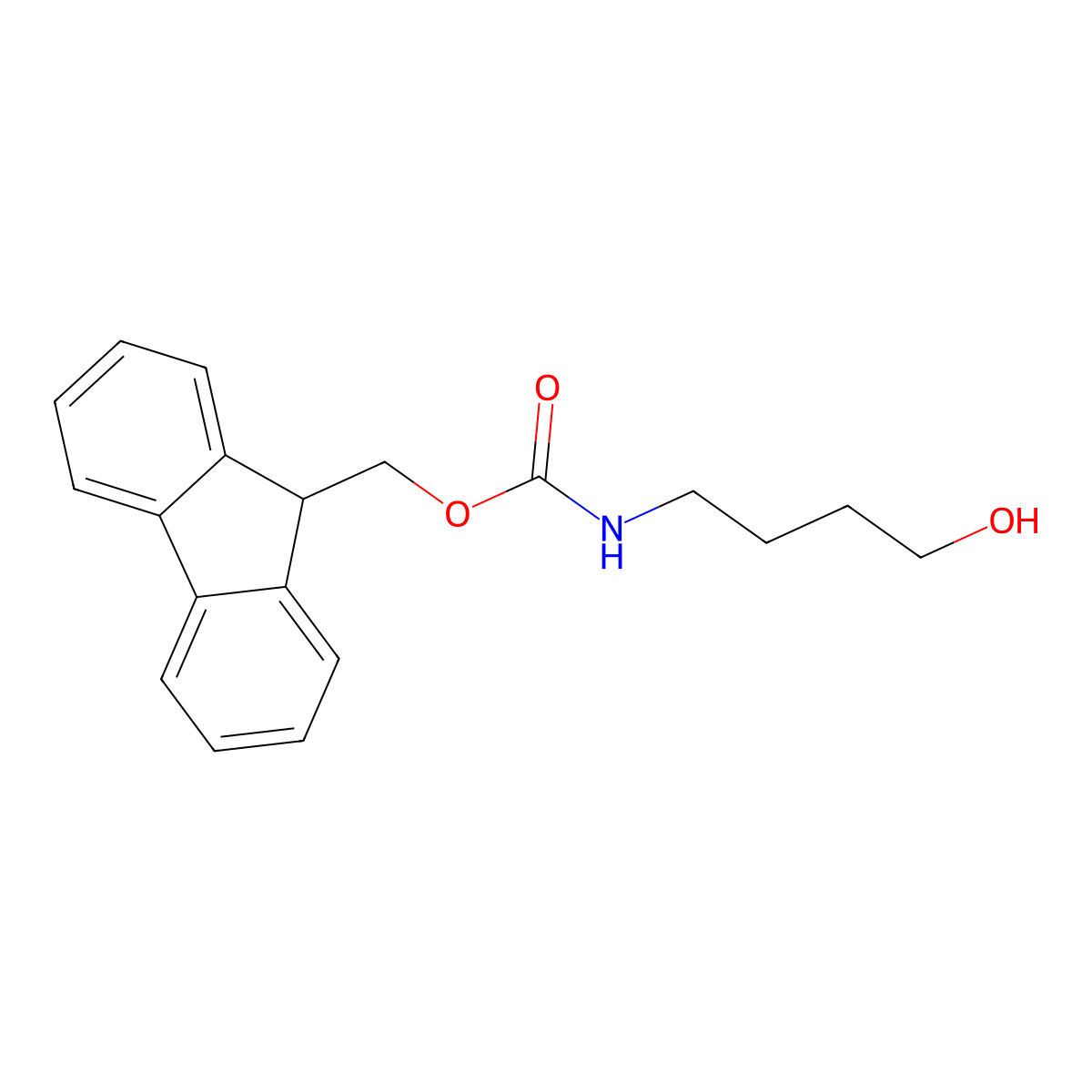 4-(Fmoc-amino)-1-butanol molecular structure, CAS 209115-32-2