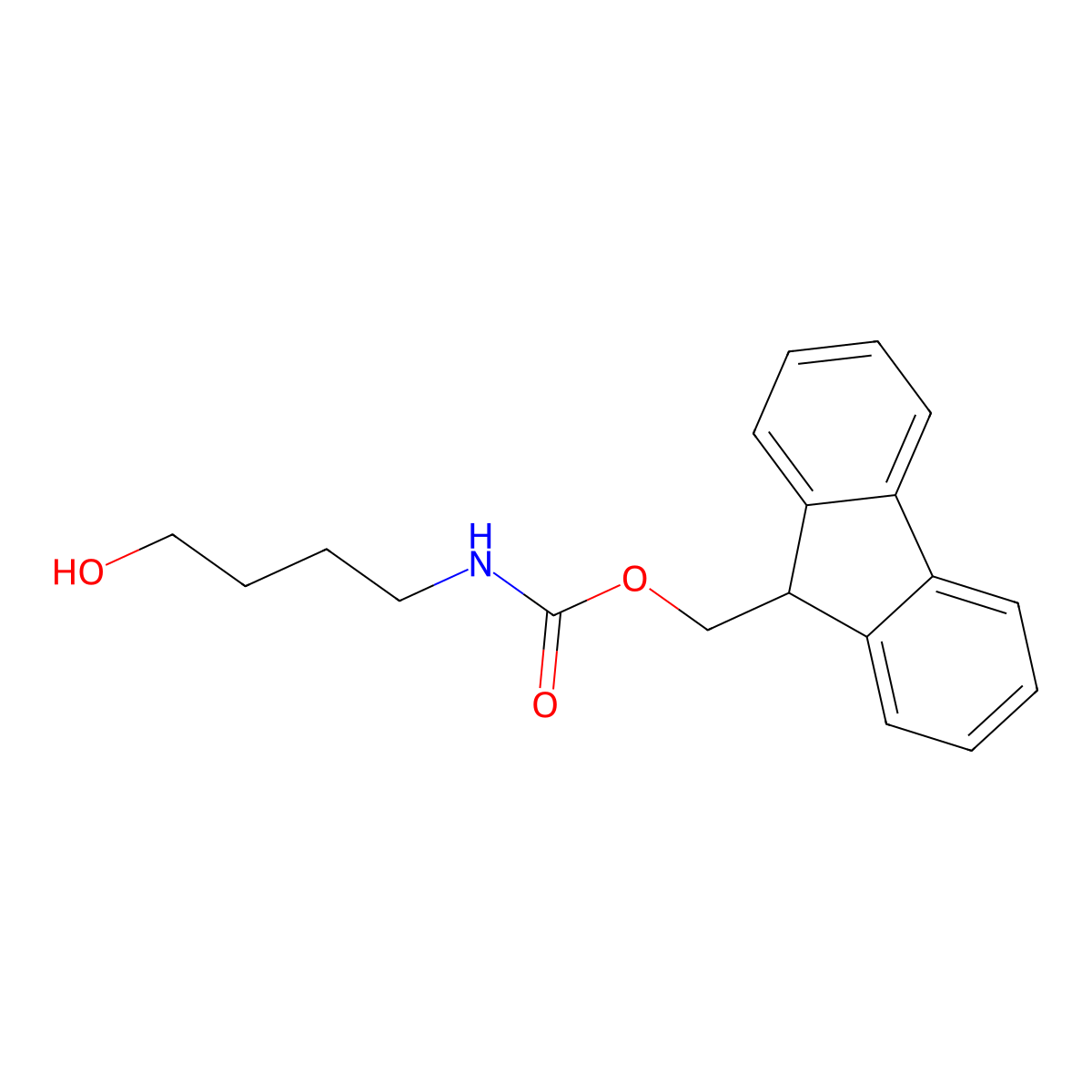 4-(Fmoc-amino)-1-butanol molecular structure, CAS 209115-32-2