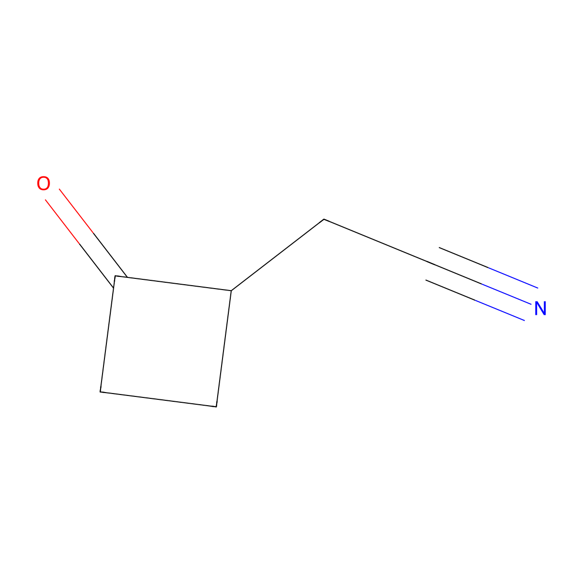 2-(2-Oxocyclobutyl)acetonitrile molecular structure, CAS 2091152-46-2