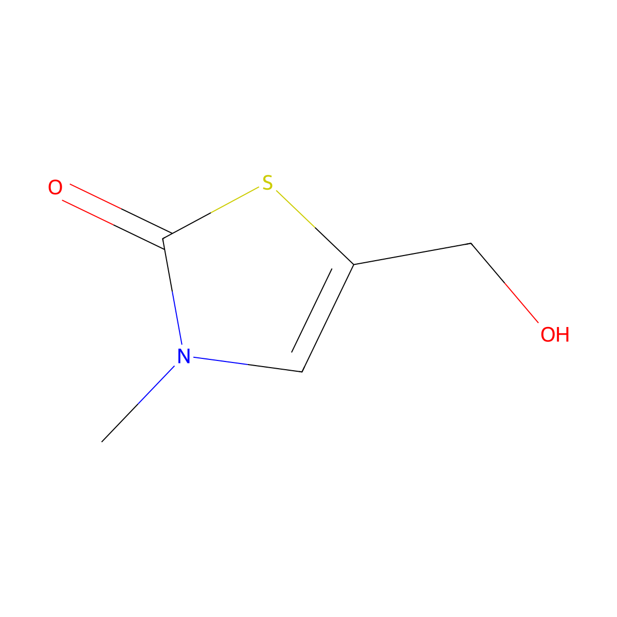 5-(hydroxymethyl)-3-methyl-1,3-thiazol-2(3H)-one molecular structure, CAS 2091180-64-0
