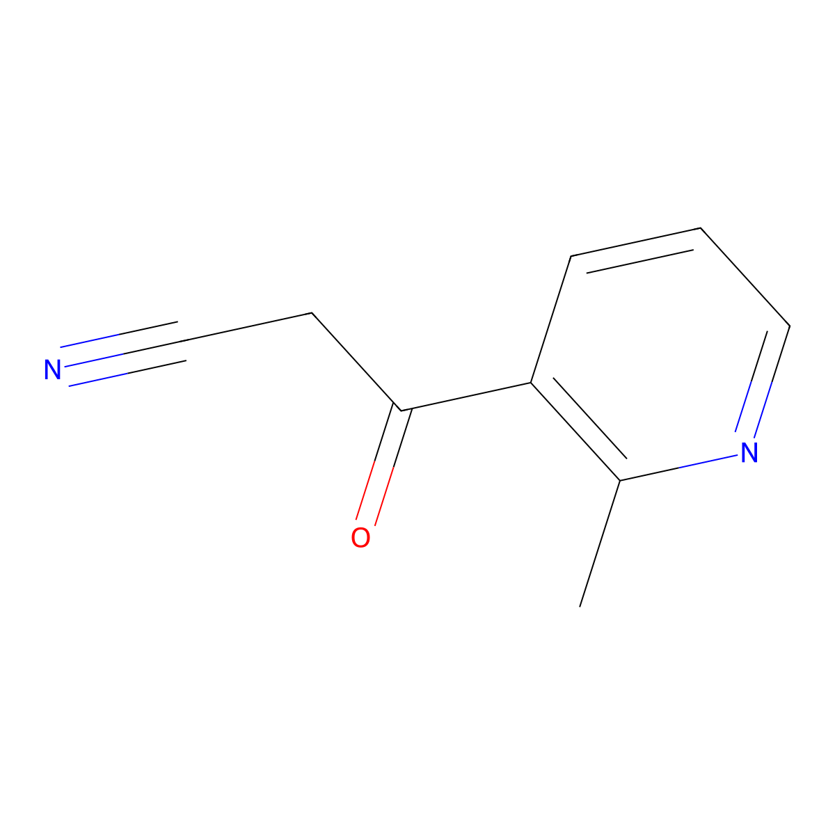 3-(2-Methyl-3-pyridyl)-3-oxopropanenitrile molecular structure, CAS 2091181-04-1
