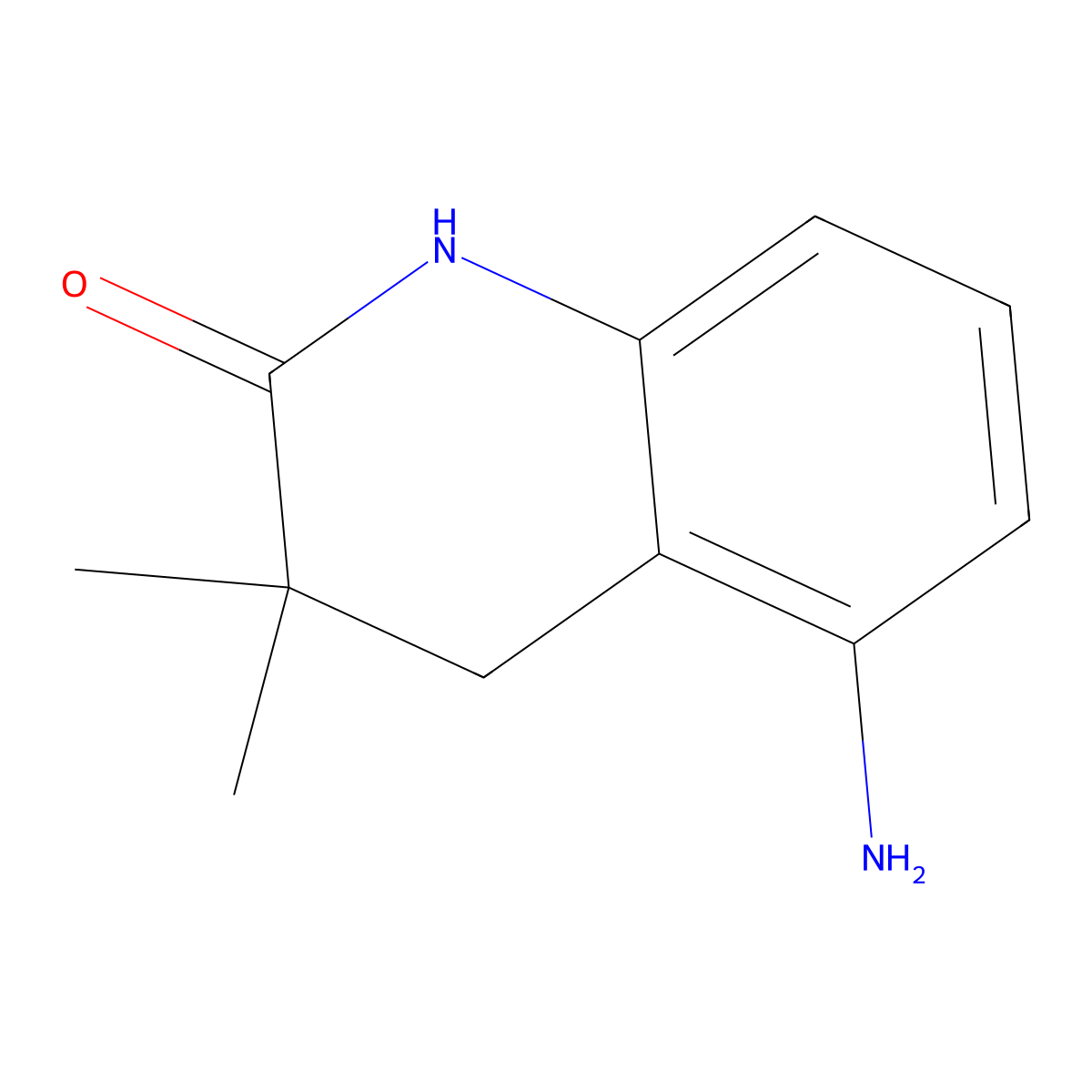 5-Amino-3,3-dimethyl-3,4-dihydroquinolin-2(1H)-one molecular structure, CAS 2091182-71-5