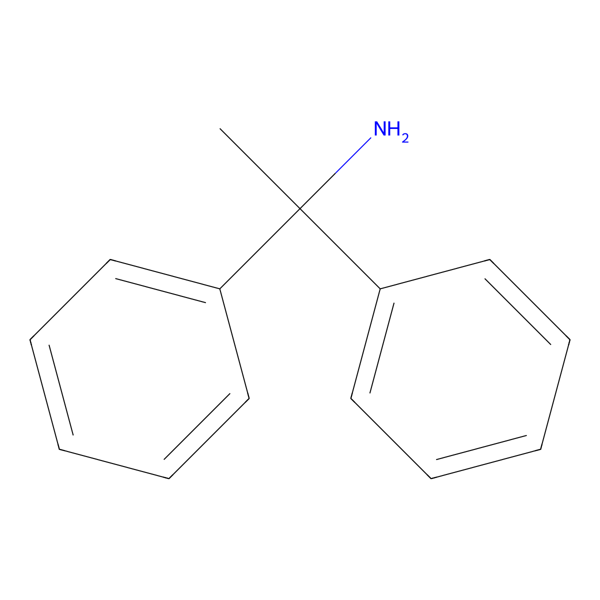 1,1-Diphenylethan-1-amine molecular structure, CAS 20912-56-5