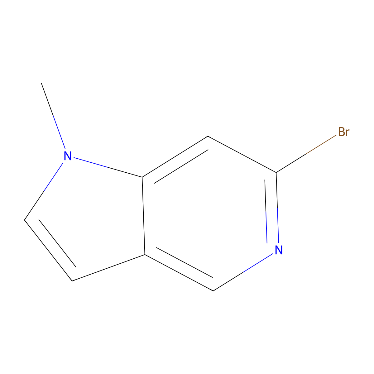 6-Bromo-1-methyl-1H-pyrrolo[3,2-c]pyridine molecular structure, CAS 2091221-98-4