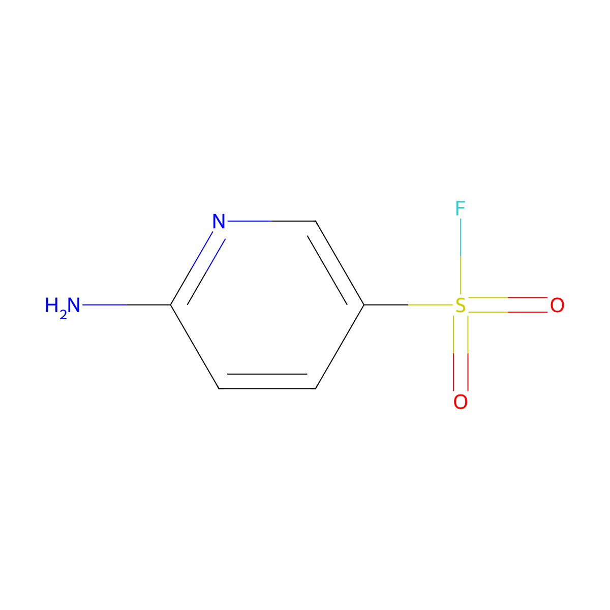 6-Aminopyridine-3-sulfonyl fluoride molecular structure, CAS 2091264-44-5