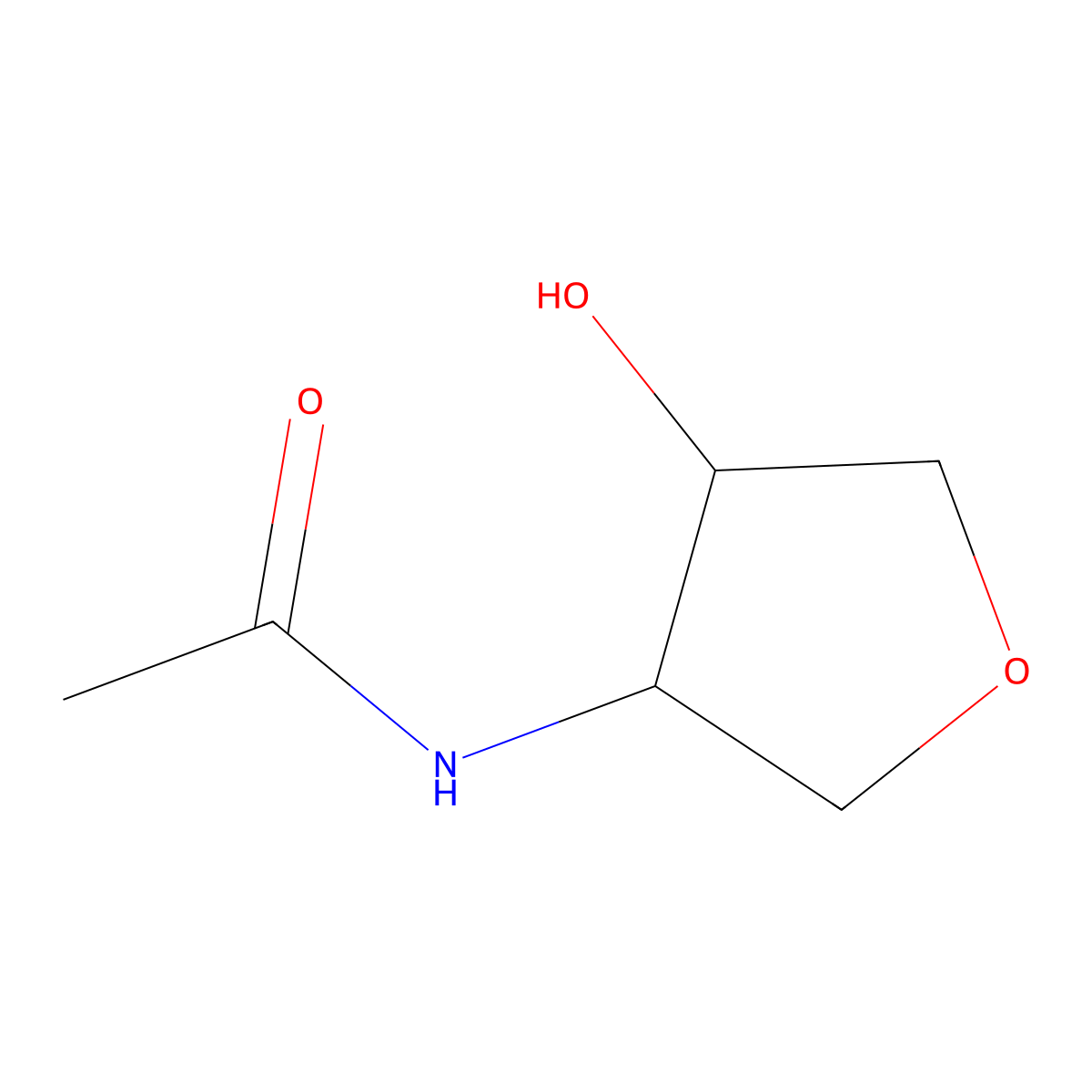 N-[(3R,4R)-4-Hydroxyoxolan-3-yl]acetamide molecular structure, CAS 2091265-13-1