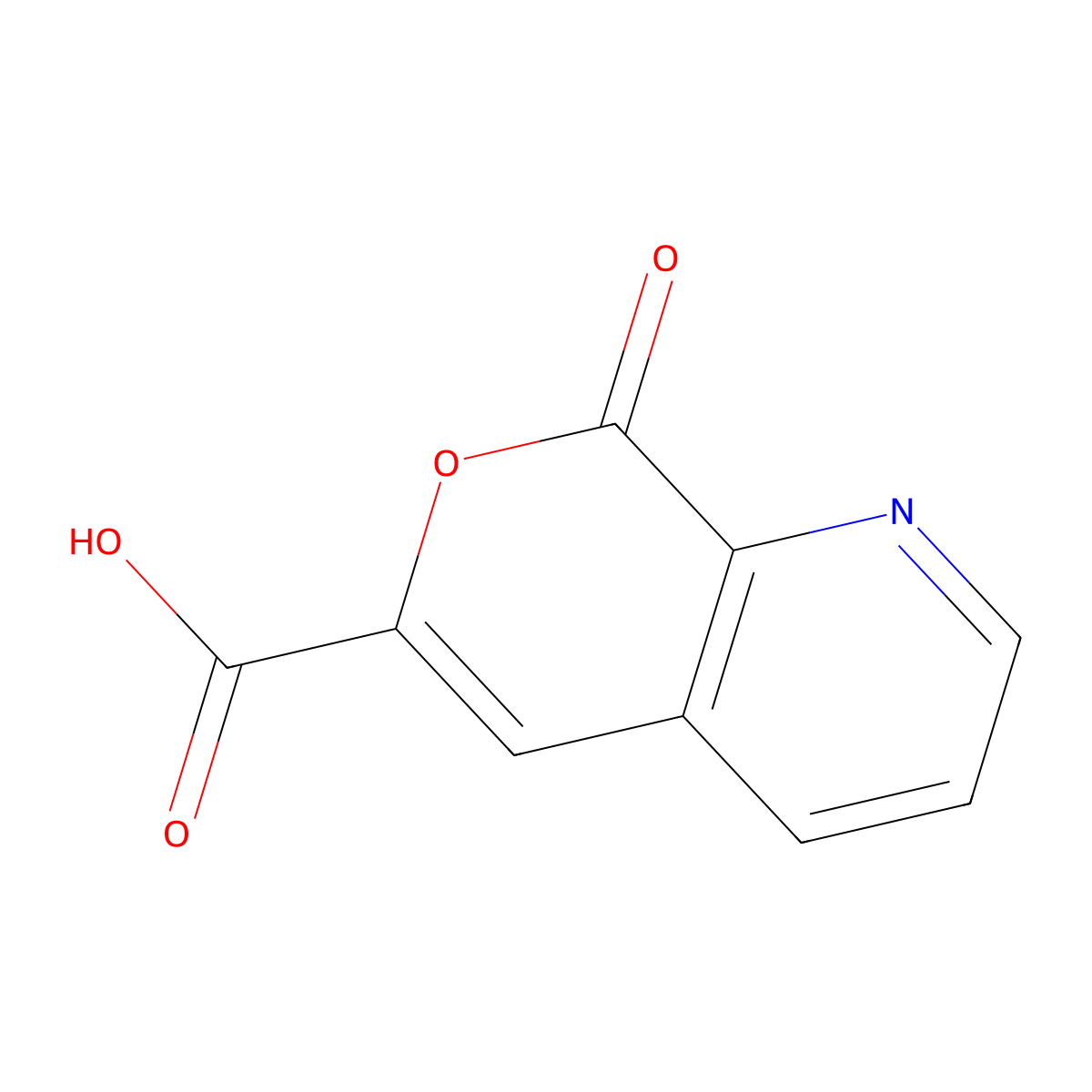 8-Oxo-8H-pyrano[3,4-b]pyridine-6-carboxylic acid molecular structure, CAS 2091267-73-9