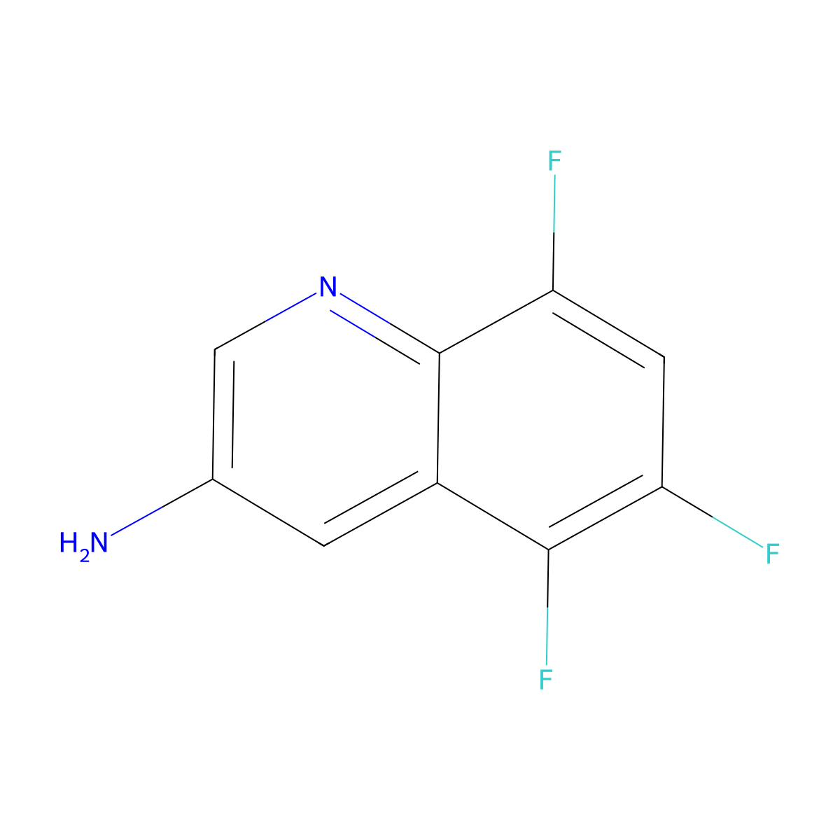 5,6,8-Trifluoroquinolin-3-amine molecular structure, CAS 2091269-45-1