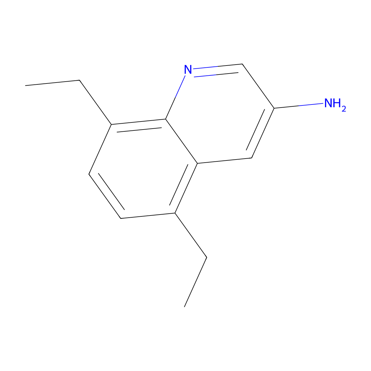 5,8-Diethylquinolin-3-amine molecular structure, CAS 2091269-49-5