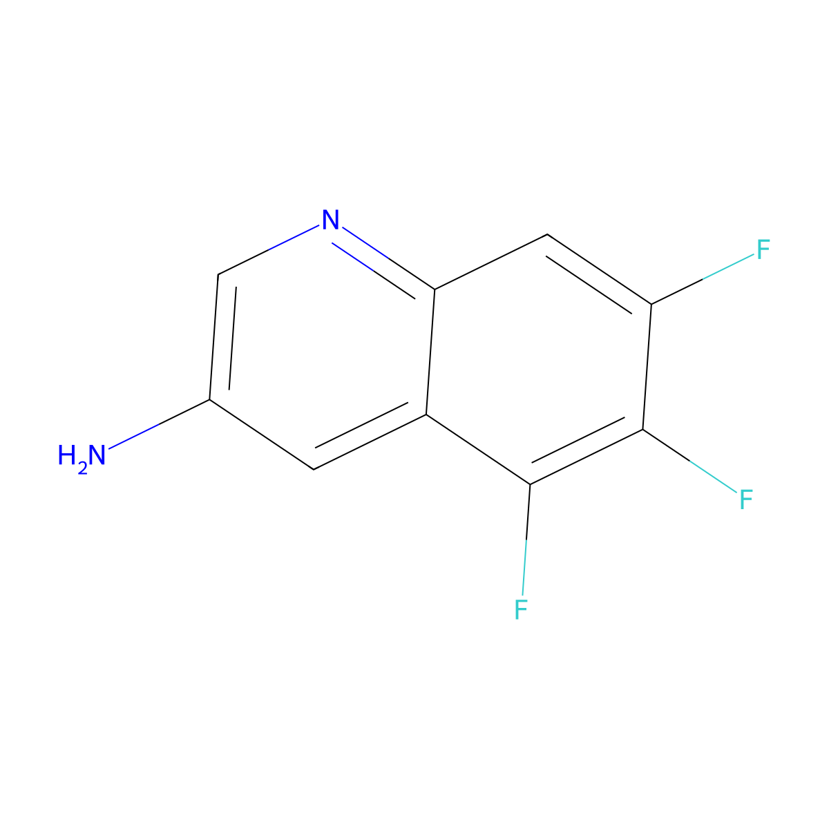 5,6,7-Trifluoroquinolin-3-amine molecular structure, CAS 2091272-74-9