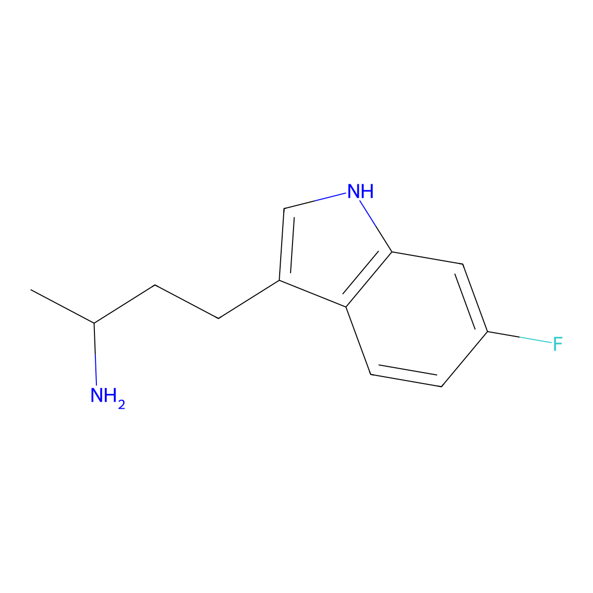 (2S)-4-(6-Fluoro-1H-indol-3-yl)butan-2-amine molecular structure, CAS 2091299-42-0