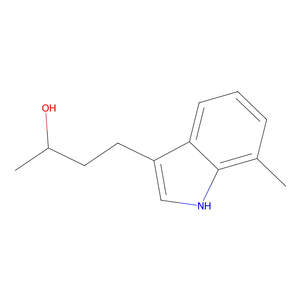 4-(7-Methyl-1H-indol-3-yl)butan-2-ol molecular structure, CAS 2091299-50-0