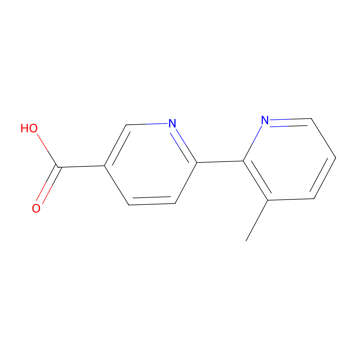 6-(3-Methylpyridin-2-yl)pyridine-3-carboxylic acid molecular structure, CAS 2091327-64-7