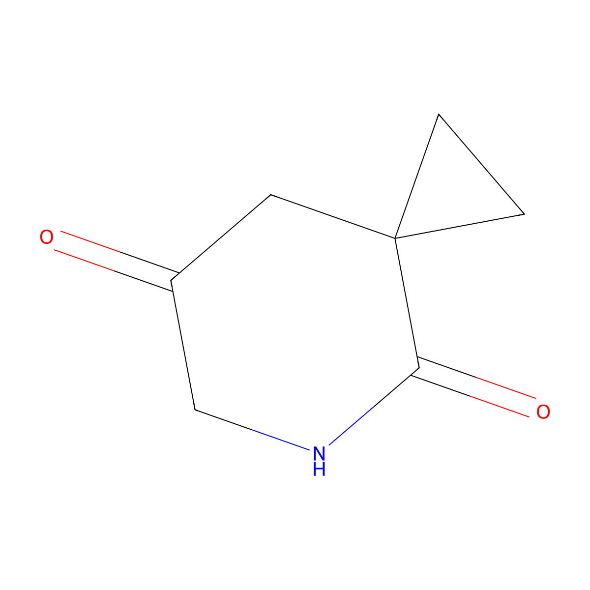 5-Azaspiro[2.5]octane-4,7-dione molecular structure, CAS 2091368-54-4