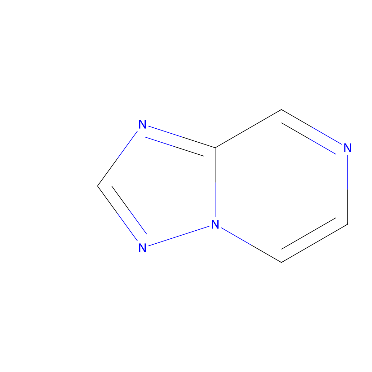 2-Methyl-[1,2,4]triazolo[1,5-a]pyrazine molecular structure, CAS 20914-69-6