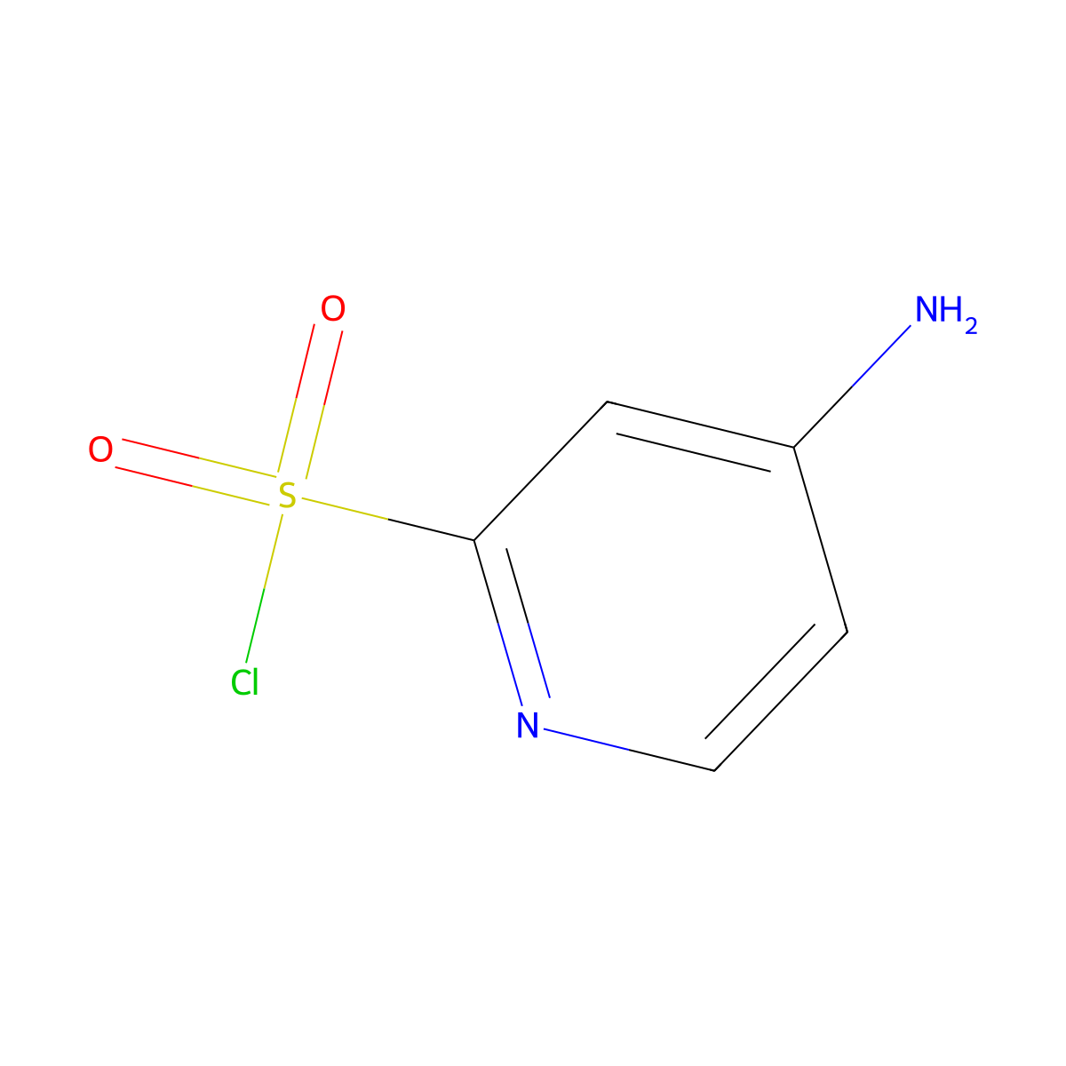 4-Aminopyridine-2-sulfonyl chloride molecular structure, CAS 2091423-66-2