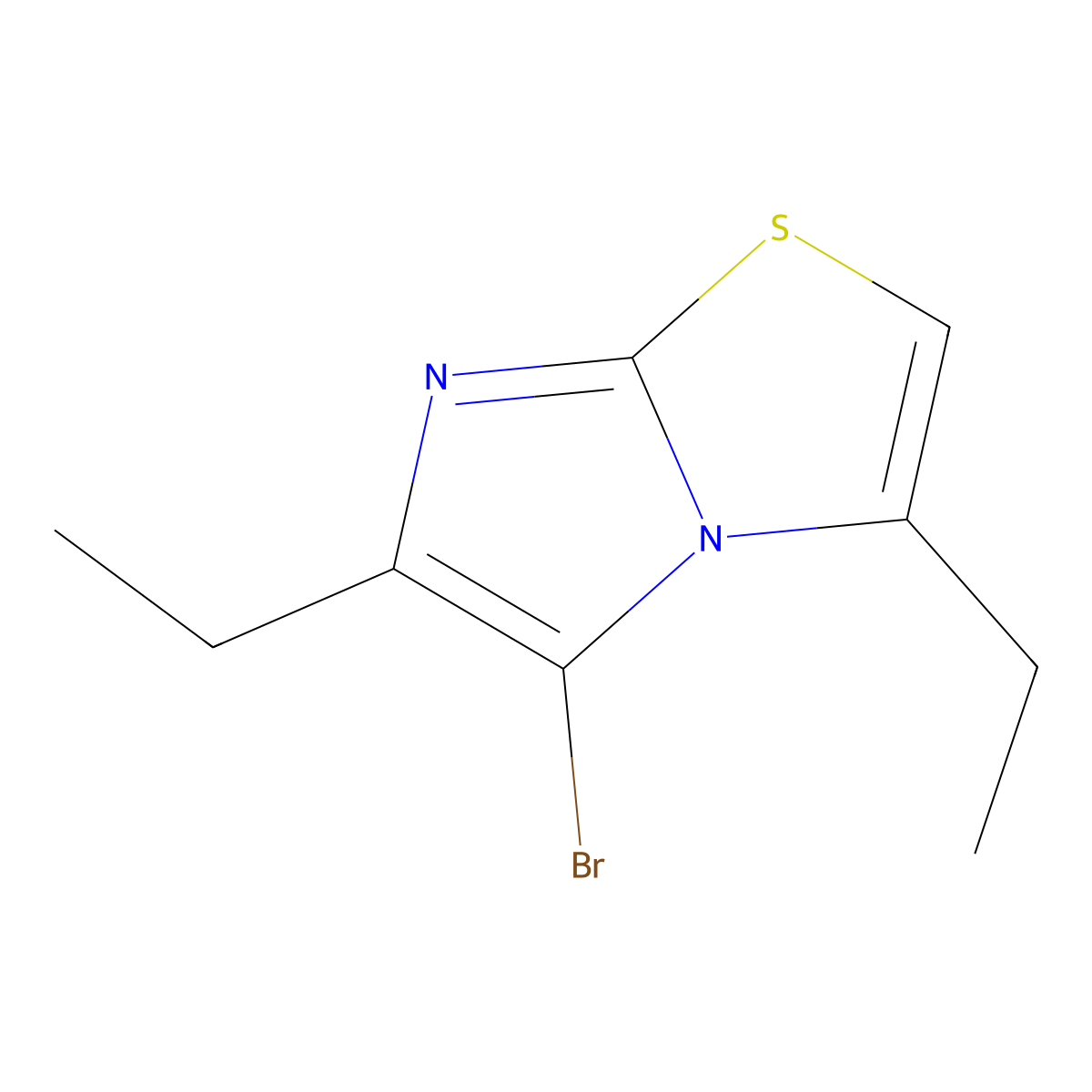 5-Bromo-3,6-diethylimidazo[2,1-b][1,3]thiazole molecular structure, CAS 2091445-61-1