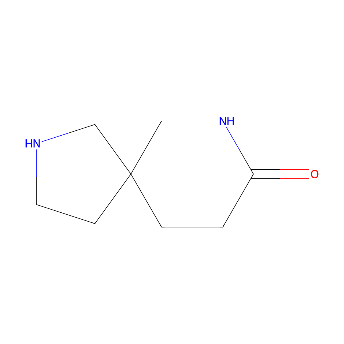 2,7-Diazaspiro[4.5]decan-8-one molecular structure, CAS 2091450-14-3