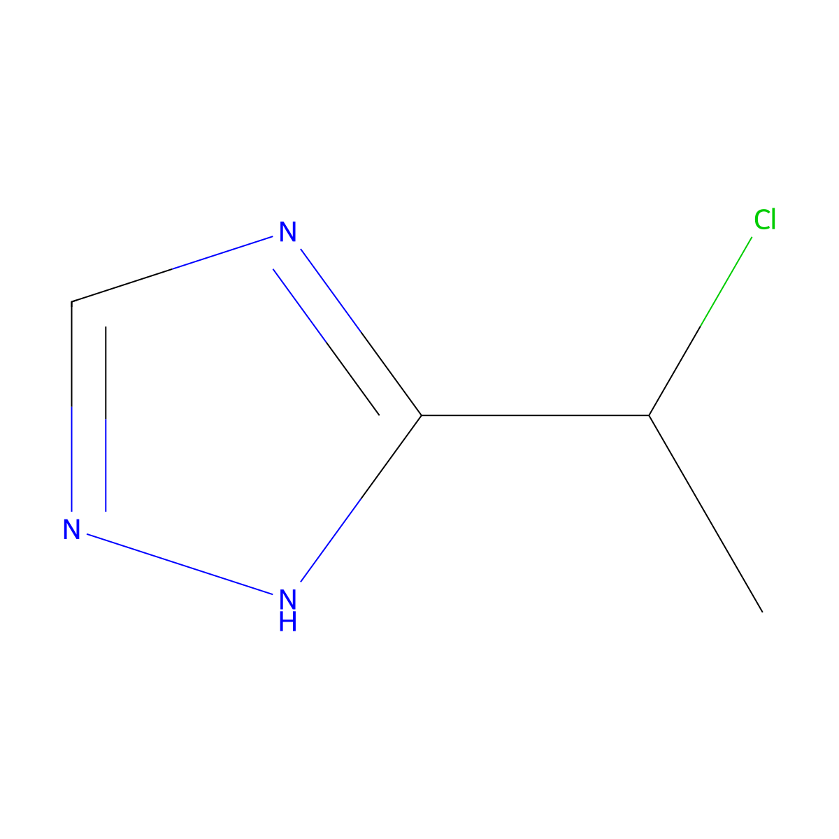 3-(1-Chloroethyl)-4H-1,2,4-triazole molecular structure, CAS 2091450-67-6